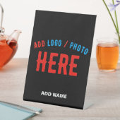 SIGNE DE TABLE MODERNE ET MODERNE PERSONNALISABLE NOIR VÉRIFIÉ (In SItu)