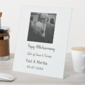 Signe De Table Moderne heureux 40e anniversaire ajouter nom date (In SItu)
