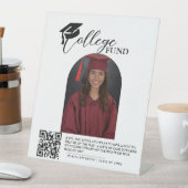 Signe De Table Moderne Lycée Graduation Fonds Colleg code QR (In SItu)