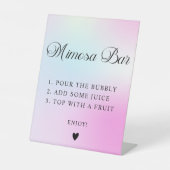 Signe De Table Moderne Pastel Pink Cloud Neuf Baby shower (Recto)