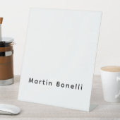 Signe De Table Moderne Professionnel PlainPersonnalisé Nom propre (In SItu)