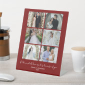 Signe De Table Moderne Romantique 6 Photos Collage Saint-Valentin (In SItu)