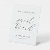 Signe De Table Moderne S'Il Vous Plaît Signer Notre Mariage de pe (Recto)