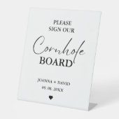 Signe De Table Moderne S'il vous plaît signez notre mariage de ta (Recto)