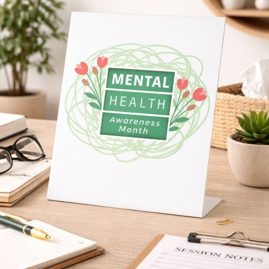 Signe De Table Mois de la sensibilisation à la santé mentale