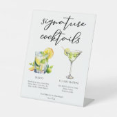 Signe De Table Mojito Martini Mariage Signature Cocktails Menu (Recto)