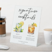 Signe De Table Mojito Whiskey Sour Signature Cocktails Menu (In SItu)