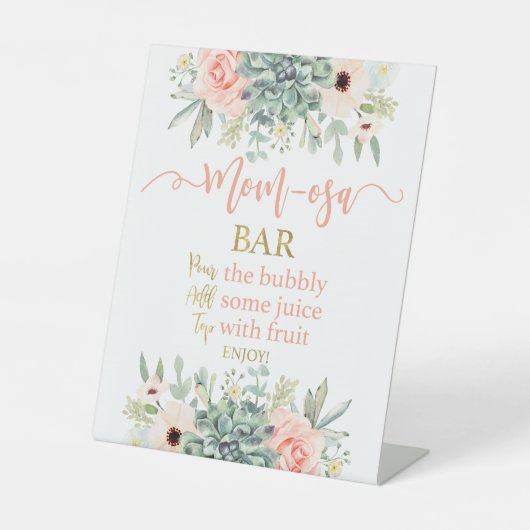 Signe De Table momosa succulente (Recto)