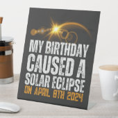Signe De Table mon anniversaire a causé une éclipse solaire total (In SItu)