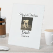 Signe De Table Mon premier Noël ajouter le nom de l'animal date a (In SItu)