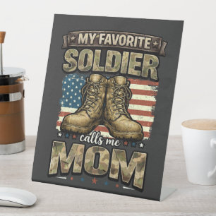 Signe De Table Mon soldat préféré m'appelle maman