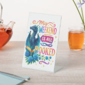 Signe De Table Mon Week-End Est Réservé (In SItu)