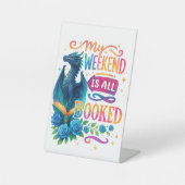 Signe De Table Mon Week-End Est Réservé (Recto)