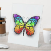 Signe De Table Monarque papillon arc-en-ciel (In SItu)