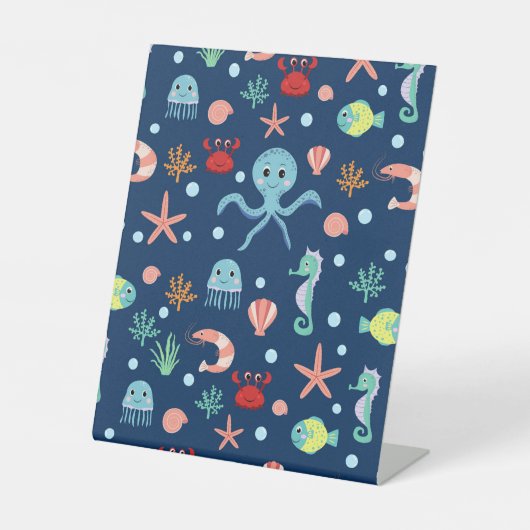 Signe De Table Monde marin (Recto)