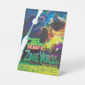 Signe De Table Mondes Zombie Galaxie d'Halloween (Recto)