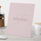 Signe De Table Monogramme d'aspect élégant | Or rose (In SItu)