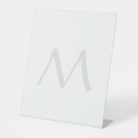 Monogramme Moderne Simple Minimaliste Plaque