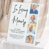 Signe De Table Monument commémoratif Mariage moderne Collage phot