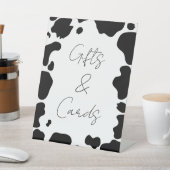 Signe De Table Moo Cow Spots Noir Blanc Mariage Cadeaux & Cartes (In SItu)