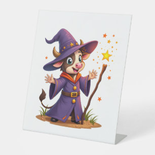 Signe De Table Moo-Gicien le sorcier de vache
