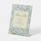 Signe De Table Morris, Blue Bellflowers Bridal Brunch Mimosa Bar (Recto)