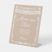 Mosa Bar Beige Baby Shower Maman
