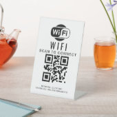 Signe De Table Mot de passe Wifi | Analyse du code QR pour se con (In SItu)