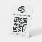 Signe De Table Mot de passe Wifi | Analyse du code QR pour se con (Recto)