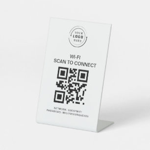Signe De Table Mot de passe Wifi Analyse du code QR pour se con