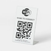Signe De Table Mot de passe Wifi | Analyse du code QR pour se con (Recto)