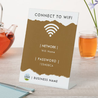 Signe De Table Mot de passe WIFI personnalisé Réseau