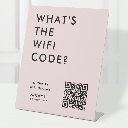 Signe De Table Mot de passe Wifi | Quel est le code WiFi ? Code Q