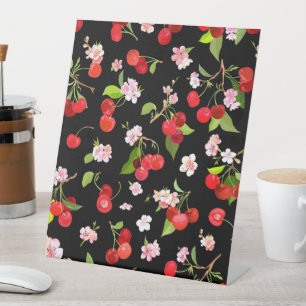 Signe De Table Motif cerise 1