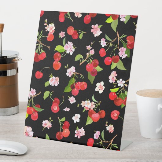 Signe De Table Motif cerise 1 (In SItu)