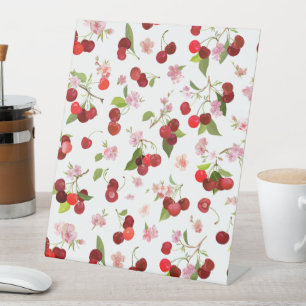 Signe De Table Motif cerise 1