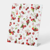 Signe De Table Motif Cerise 1 (Recto)