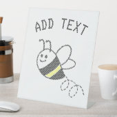 Signe De Table Motif croisé Imprimer Baby shower d'abeille mignon (In SItu)
