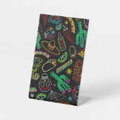 Signe De Table Motif de Fiesta du Mexique (Recto)