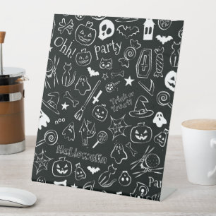 Signe De Table Motif d'Halloween