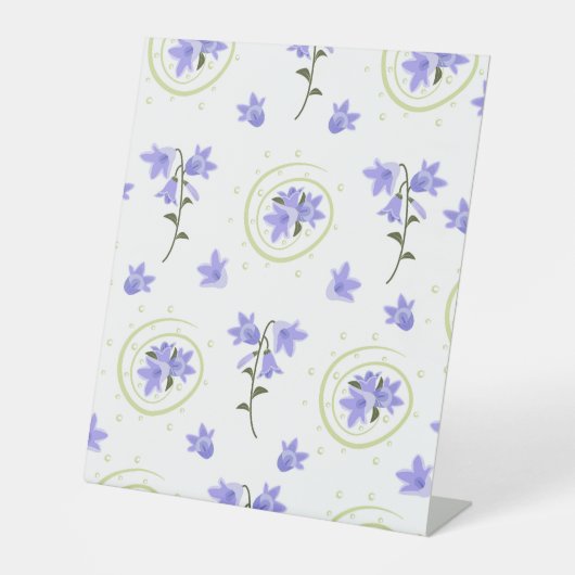 Signe De Table Motif sans couture Bellflower (Recto)