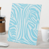 Signe De Table Motif Zèbre Bleu (In SItu)