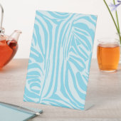 Signe De Table Motif Zèbre Bleu (In SItu)