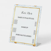 Signe De Table Motifs de marguerite blanc (Recto)