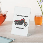 Signe De Table moto de style croiseur cool (In SItu)