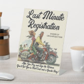 Signe De Table Motorcycle Poker Exécuter Personnalisé L'Enregistr (In SItu)