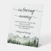 Signe De Table Mountains and Pines In Loving Memory (Recto)