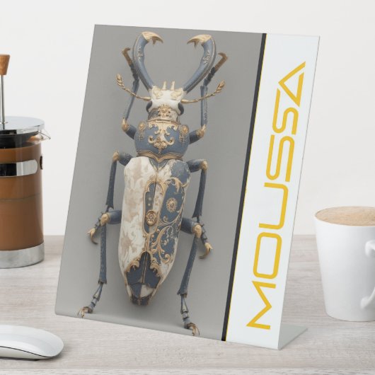 SIGNE DE TABLE MOUSSA PEDESTAL SIGN (In SItu)