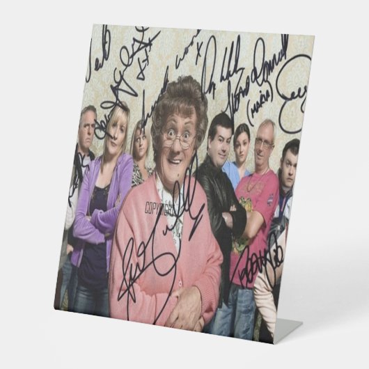 Signe De Table mrs browns boys signés (Recto)