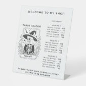 Signe De Table Mystique Gothique Noir Et Blanc Conception Tarot S (Recto)